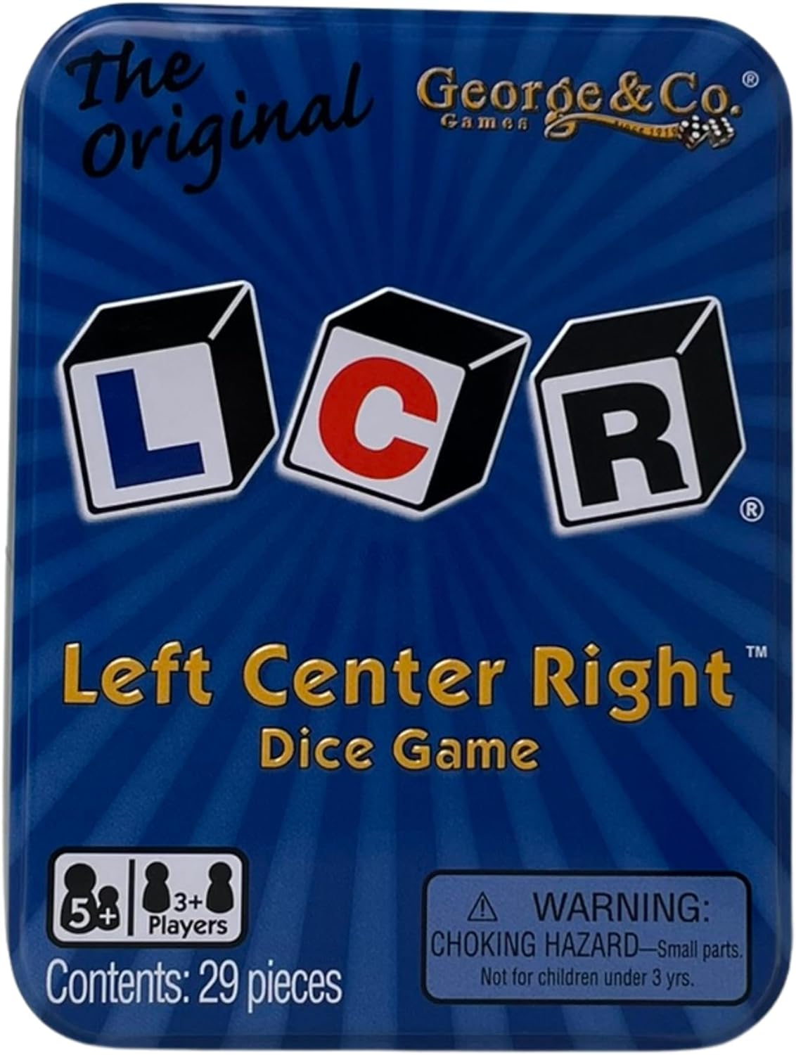 LCR DICE 左中右趣味游戏骰子