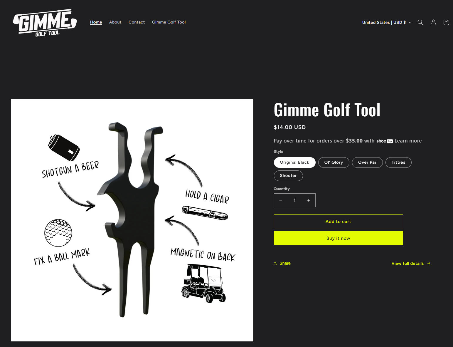 Gimme Golf Tool 版权