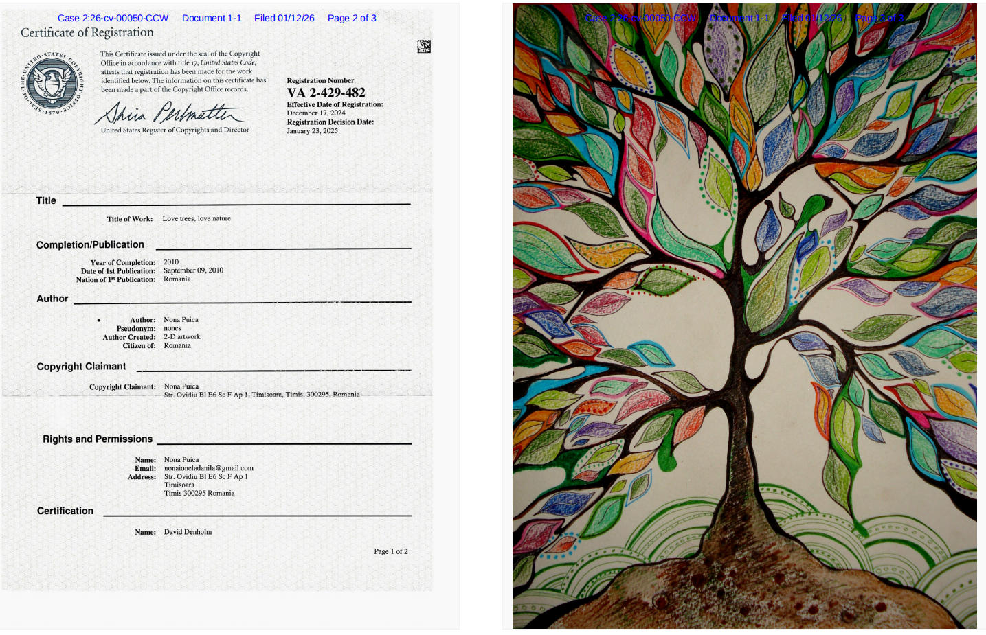 Puica 《Love trees, love nature》版权