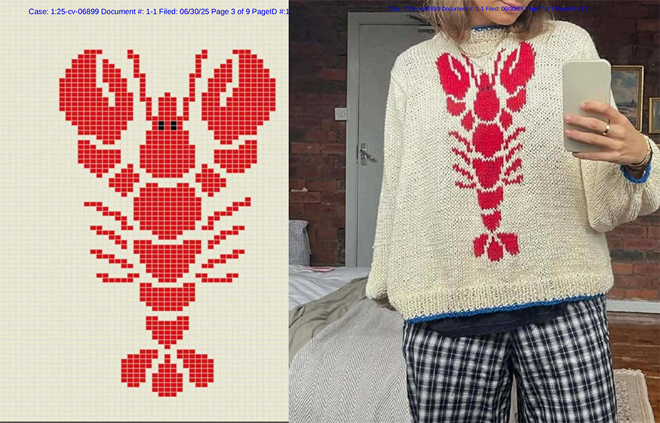 Lucy Munro 龙虾图案版权