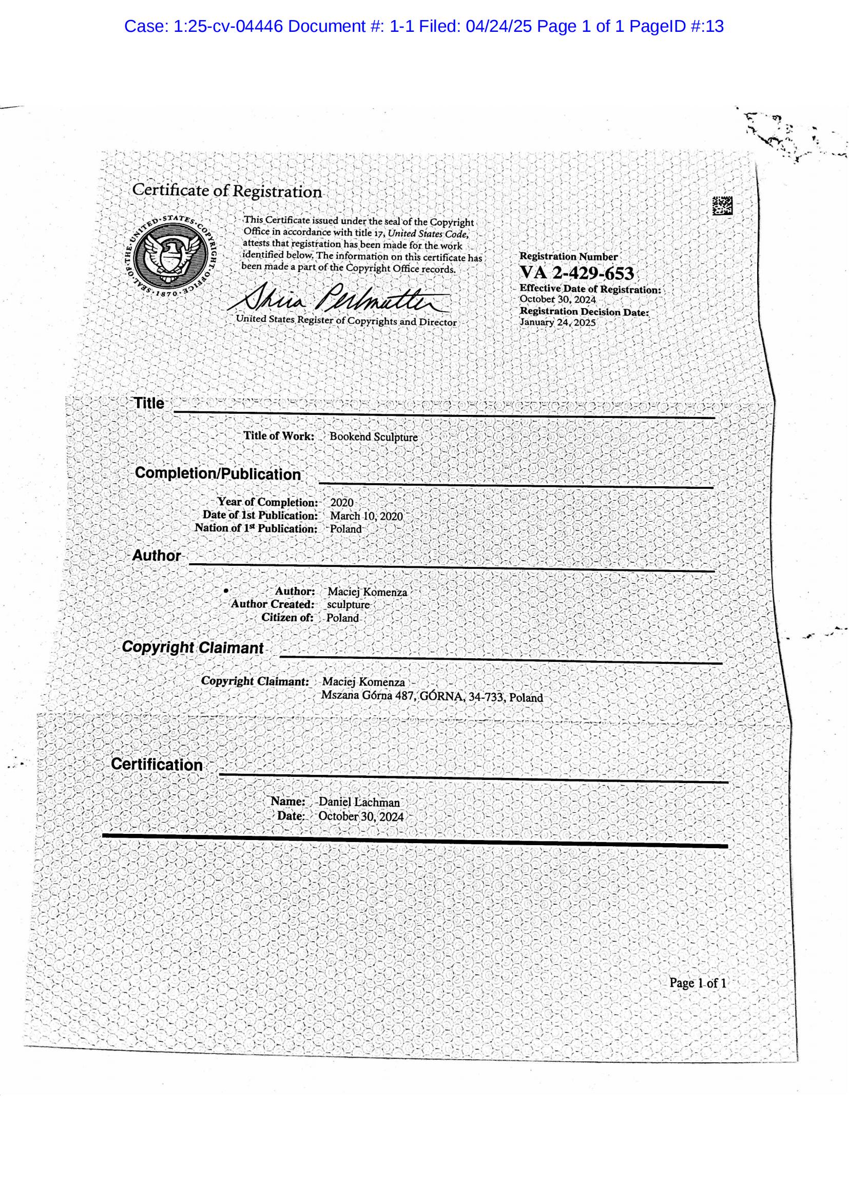 Maciej Komenza 版权