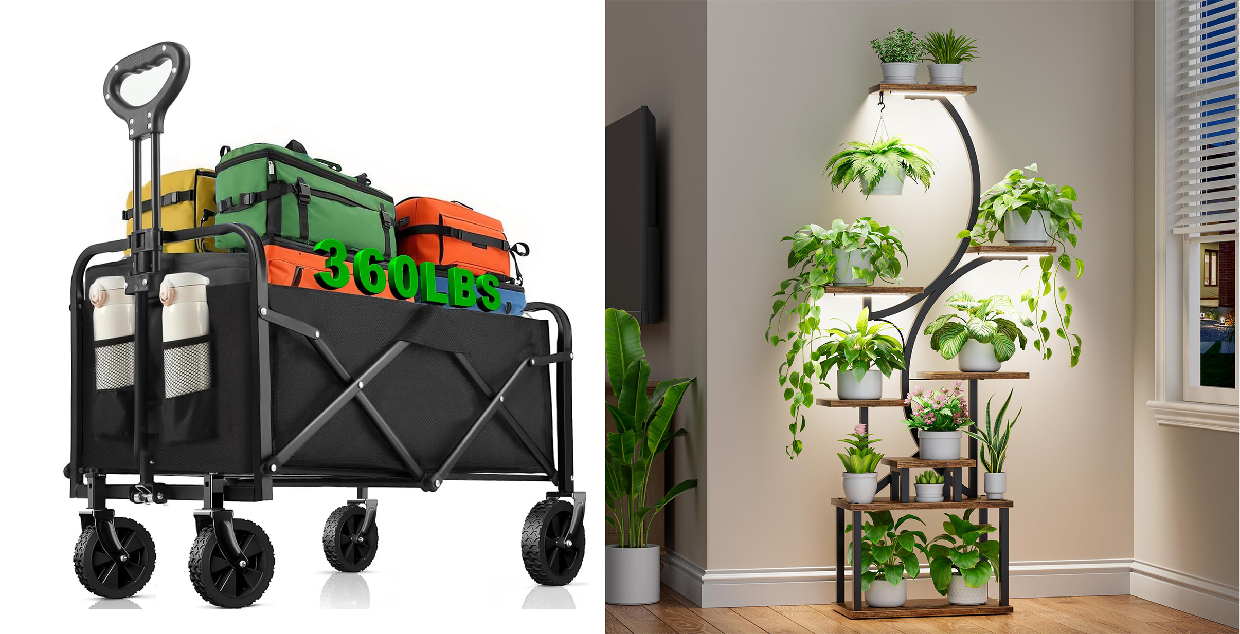 折叠推车和植物展示架