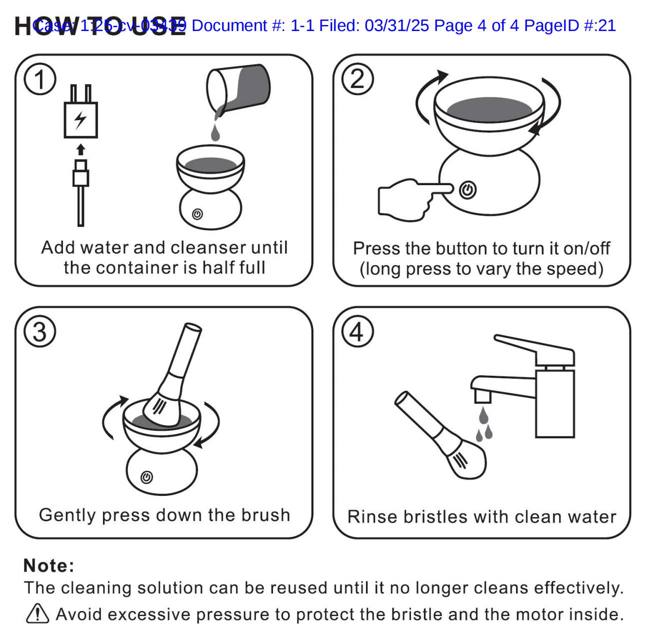 清洗化妆刷使用步骤图